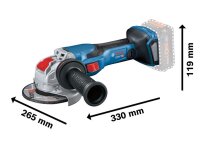 BOSCH Professional GWS 18V-15 Akku-Winkelschleifer-Set 18,0 V, ohne Akku  ( 06019H6400 )