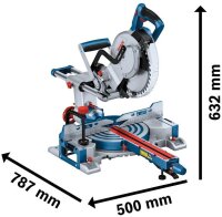 BOSCH Professional GCM 18V-216 Akku-Kappsäge-Set 18,0 V, ohne Akku