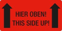EICHNER Warnetiketten rot »Hier oben!« 100,0...