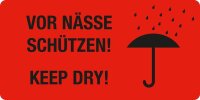 EICHNER Warnetiketten rot »Vor Nässe...