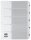 dots Ordnerregister Mylar DIN A4 Vollformat 1-5 weiß 5-teilig, 1 Satz