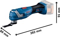 BOSCH Professional GOP 18V-34 Akku-Multifunktionswerkzeug-Set 18,0 V, ohne Akku