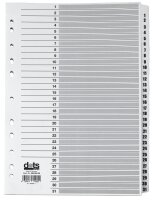 dots Ordnerregister Mylar DIN A4 Vollformat 1-31...
