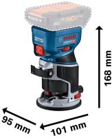 BOSCH Professional GKF 18V-8 Akku-Kantenfräse-Set...
