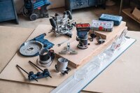 BOSCH Professional GKF 18V-8 Akku-Kantenfräse-Set 18,0 V, ohne Akku
