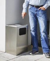 SZ Metall Standaschenbecher silber, 1 St.