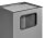 SZ Metall Standaschenbecher silber, 1 St.