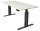 Kerkmann Move 3 elegant elektrisch höhenverstellbarer Schreibtisch weiß rechteckig, T-Fuß-Gestell grau 180,0 x 80,0 cm
