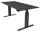Kerkmann Move 3 elegant elektrisch höhenverstellbarer Schreibtisch anthrazit rechteckig, T-Fuß-Gestell grau 180,0 x 80,0 cm
