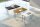 Kerkmann Smart office Schreibtisch eiche rechteckig, C-Fuß-Gestell silber 100,0 x 60,0 cm