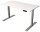 Kerkmann Smart office elektrisch höhenverstellbarer Schreibtisch weiß rechteckig, T-Fuß-Gestell silber 140,0 x 70,0 cm