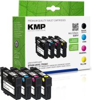 KMP E201V schwarz, cyan, magenta, gelb Druckerpatronen...