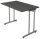 Kerkmann Smart office Schreibtisch anthrazit rechteckig, C-Fuß-Gestell silber 100,0 x 60,0 cm