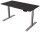 Kerkmann Smart office elektrisch höhenverstellbarer Schreibtisch anthrazit rechteckig, T-Fuß-Gestell silber 140,0 x 70,0 cm