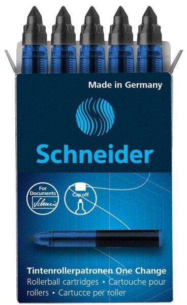 Schneider One Change Tintenrollerminen schwarz 0,6 mm 5 St.