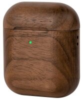 WOODCESSORIES AirCase Schutzhülle für Apple AirPods 1. Gen, AirPods 2. Gen braun