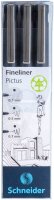 Schneider Pictus Fineliner-Set schwarz, 3 St.