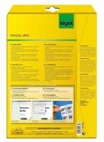 SIGEL Hängeetiketten weiß 27,0 x 40,0 mm blanko, 1.470 St.