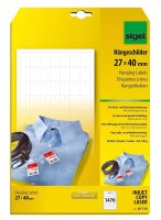 SIGEL Hängeetiketten weiß 27,0 x 40,0 mm blanko, 1.470 St.