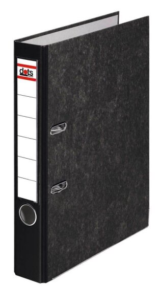 dots Ordner schwarz marmoriert Karton 5,0 cm DIN A4, 1 St.