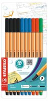 STABILO point 88 Fineliner farbsortiert 0,4 mm, 10 St.