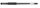 Pentel K116 Gelschreiber schwarz/transparent 0,3 mm, Schreibfarbe: schwarz, 12 St.