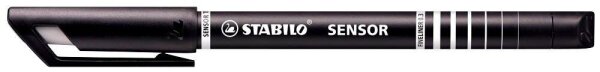 STABILO sensor 189 Fineliner schwarz 0,3 mm, 1 St.