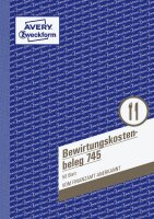 AVERY Zweckform Bewirtungskostenbeleg Formularbuch 745, 1 St.
