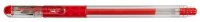 Pentel K116 Gelschreiber rot/transparent 0,3 mm, Schreibfarbe: rot, 12 St.