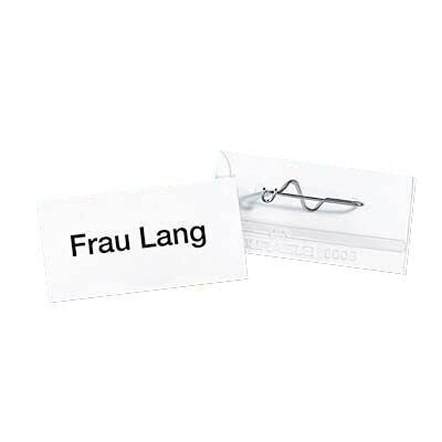 DURABLE Namensschilder mit Nadel 6,0 x 3,0 cm, 10 St.