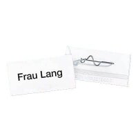 10 DURABLE Namensschilder mit Nadel 7,5 x 4,0 cm  ( 860819 )