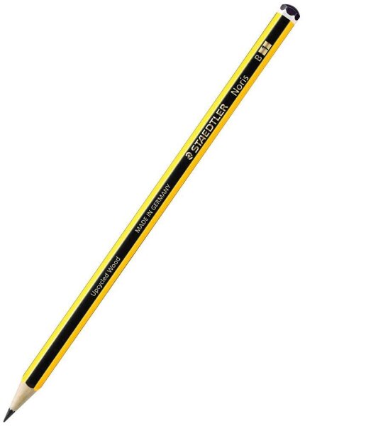 STAEDTLER Noris 120 Bleistifte B schwarz/gelb, 12 St.