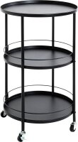 HAKU Möbel Servierwagen schwarz 45,0 x 45,0 x 75,0 cm