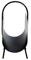HAKU Möbel Zeitungsständer 22586 schwarz Metall, DIN A4 quer, 1 St.