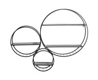 HAKU Möbel Wandregale-Set schwarz 90,0 x 15,0 x 73,0 cm, 1 St.