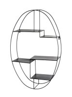 HAKU Möbel Wandregal schwarz 44,0 x 16,0 x 71,0 cm,...