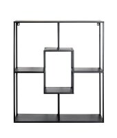 HAKU Möbel Wandregal schwarz 60,0 x 18,0 x 70,0 cm, 1 St.
