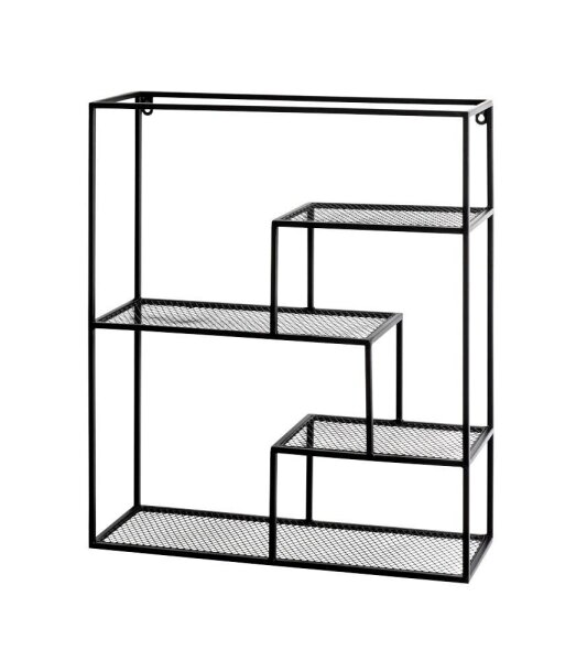 HAKU Möbel Wandregal schwarz 50,0 x 18,0 x 60,0 cm, 1 St.