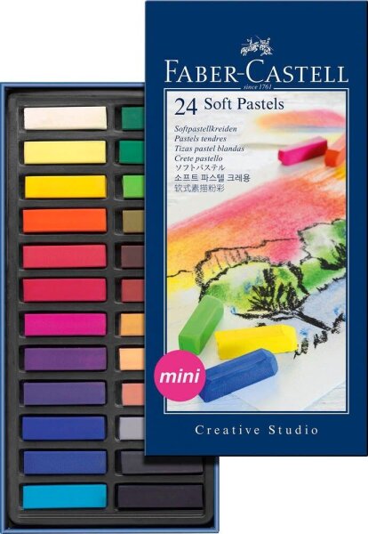 FABER-CASTELL STUDIO QUALITY mini Pastellkreide farbsortiert 24 St.