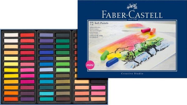 FABER-CASTELL STUDIO QUALITY mini Pastellkreide farbsortiert 72 St.