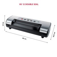 Steba VK 12 DOUBLE SEAL Vakuumiergerät silber 120 W...
