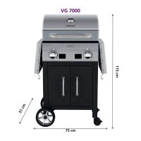 Steba Elektrogrill Deluxe Grillcenter VG 7000 Devil’s Choice 122,5 x 51,0 x 115,  ( 06-64-00 )
