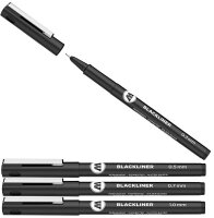 MOLOTOW BLACKLINER SET 1 Fineliner-Set schwarz, 4 St.