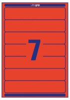 AVERY Zweckform Ordneretiketten L4762-20 rot, 20 Blatt