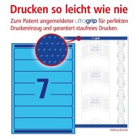 AVERY Zweckform Ordneretiketten L4763-20 blau, 20 Blatt