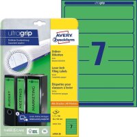 AVERY Zweckform Ordneretiketten L4764-20 grün, 20 Blatt