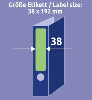 AVERY Zweckform Ordneretiketten L4764-20 grün, 20 Blatt