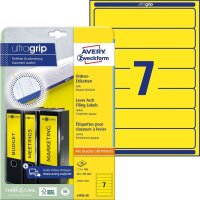 AVERY Zweckform Ordneretiketten L4765-20 gelb, 20 Blatt