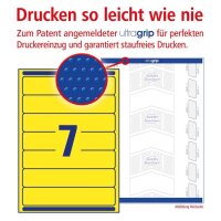 AVERY Zweckform Ordneretiketten L4765-20 gelb, 20 Blatt