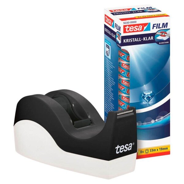 tesa Tischabroller Orca schwarz/weiß  ( 53915-00000-00 )